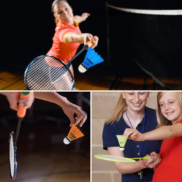 12 Stk Badminton ShuttleCocks Shuttle Indendørs Sport Træning Badminton