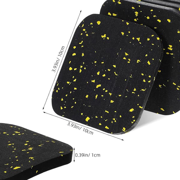 Rubber Mat for Treadmill, Exercise Equipment Mat, Thick Shock-Absorbing Floor Protector