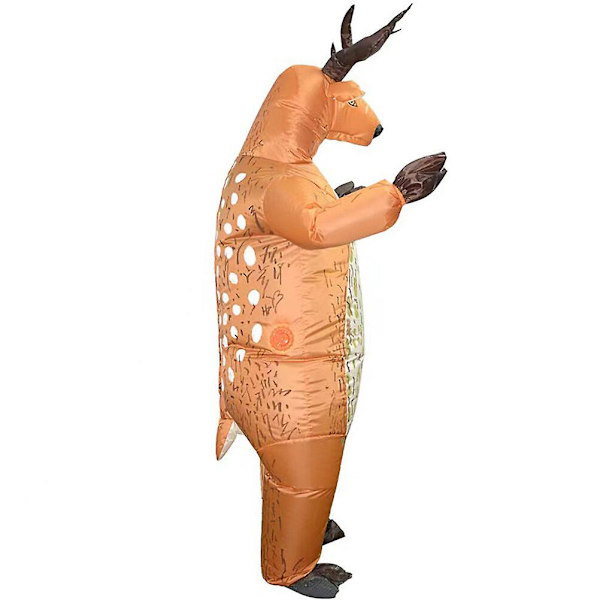 Outfit Herr Uppblåsbar Maskerad Uppblåsbar Renkostym Renoverall Uppblåsbar Hjortdräkt