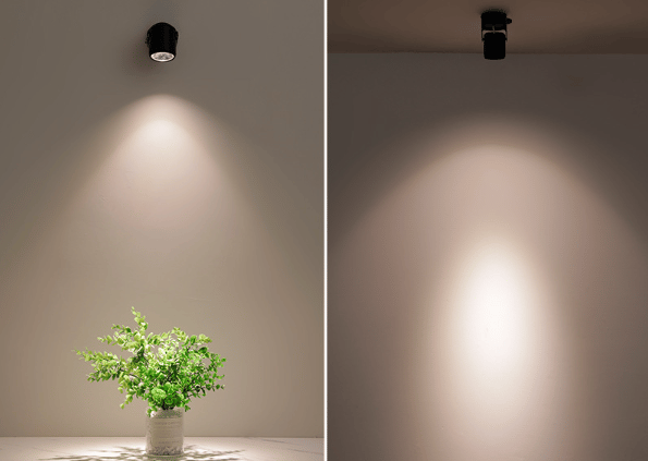 White indoor spotlight, white LED ceiling spotlight adjustable ceiling spotlight (warm white light)