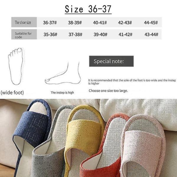 Åben Tå Tøffel med Memory Foam, Bløde Hjemmesko for Komfort. 5 5