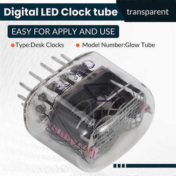 1 stk Nytt IN-12 IN12 Gløderør for Gløderørsklokke Nixie Digital LED-klokke med desimalpunkt