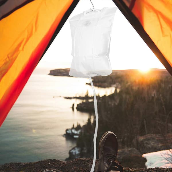 Bærbar dusj for camping Utendørs dusjpose for dusj 2 sett