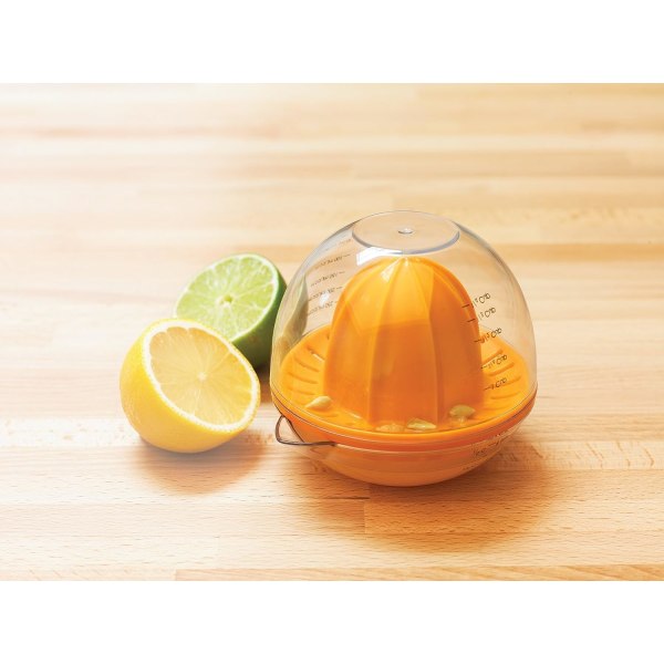 Prepworks by Progressive Dome Citrus Press, Citron, Lime, Orange, Grapefruit, Hand, Manual Lemon Juicer