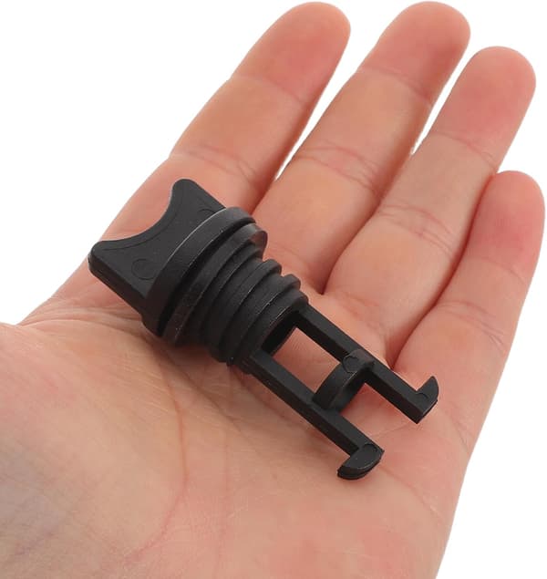 6 stk. bådafløbspropper – universelle nylon afløbspropper med sorte tætningsringe