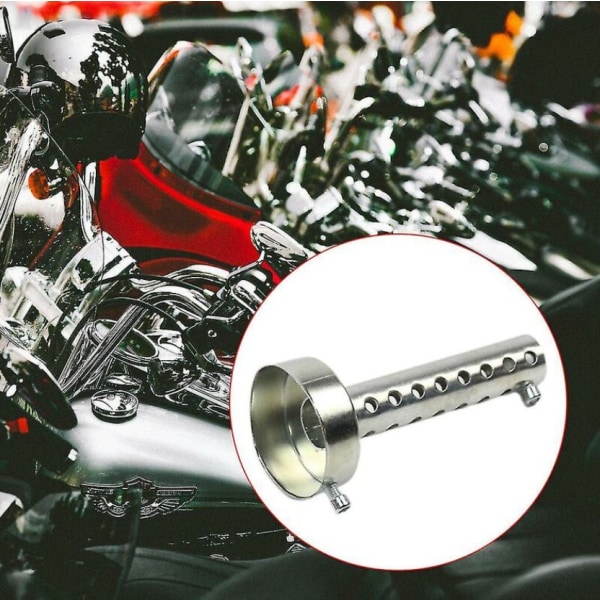 Svart 60 mm motorcykelavgasljuddämpare Motorcykelljuddämpare kan sätta in baffelljuddämpare