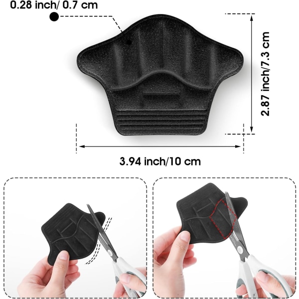 2 Par Hälskydd för För Stora Skor, Självhäftande Hälskydd, Dekaler, Skofyllning, Passform A