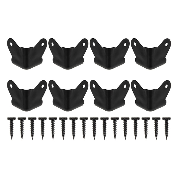 Audio Tilbehør Højttalerhjørnebeskyttelse Hjørnesikkerhedsvagter Hjørnebeskyttere Dæk Højttalerkabinet Hjørnebeskyttere Sort 4x3,5 cm Black 4x3.5cm