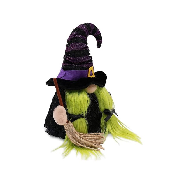 Halloween Gnome med LED-lys Dekorativ Dukke Glød Kreativ Ansigtsløs DukkeKvinder