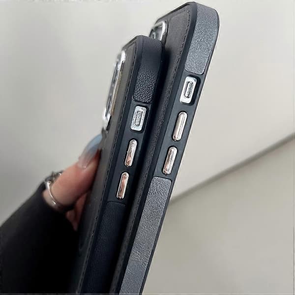 Sidoläder Magsafe-telefonfodral för iPhone 15 Pro Max