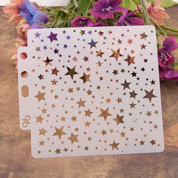 14,1x13 cm DIY Stjerneskabelon til maling, scrapbooking, prægning og DIY-kunst