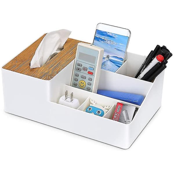 Office Desktop Stationery Storage Tissue Box Household Pp Material Desktop Tissues Cosmetics Storage