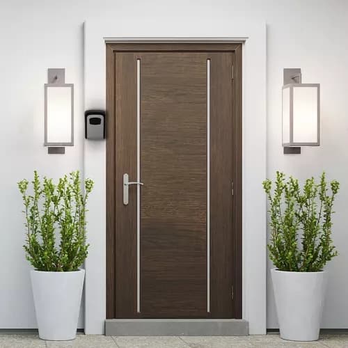 Wall-mounted key box with 4-digit combination code, steel key cabinet for home, garage or workplace, 1-pack 1-Pack 1-Pack