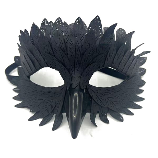 Smiffys Korpmak, Halloween Maskeradaccessoar black