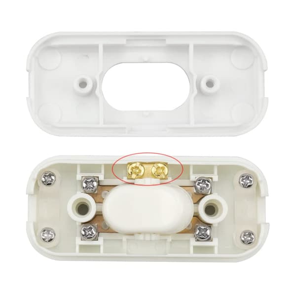 2 stk. Bi-polar Inter Rocker Switch 6A 250V Rocker Switch Lysdæmper/L