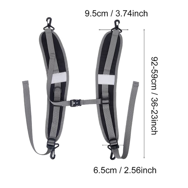 Adventure-Ready Backpack Straps, Premium Nylon Outdoor Gear with Quick Release Buckle (Adjustable Length)