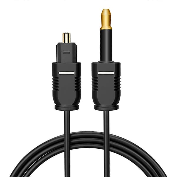 192KHz Optisk til 3,5 mm lydkabeladapter til hjemmebiografsystemer og spillekonsoller 1 meter 1 meter
