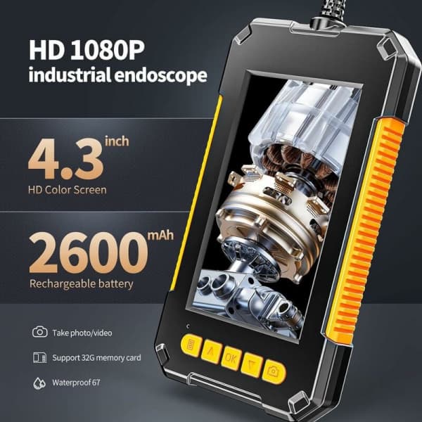 Dual-head Inspection Scope Camera, Digital Endoscope with