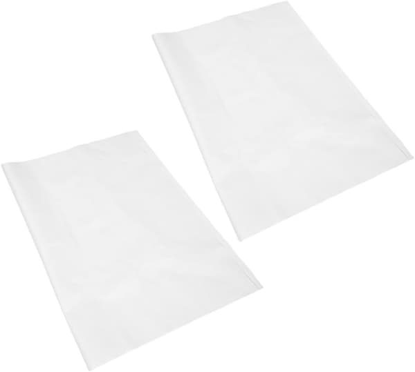 2 store hvite lerretsruller for maling, ensfargede graffitiruller
