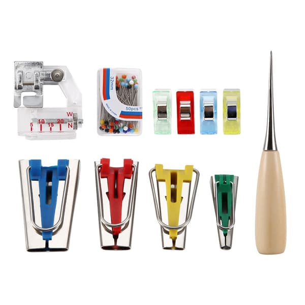 DIY Sewing and Quilting Bias Tape Maker Tool Kit (A)
