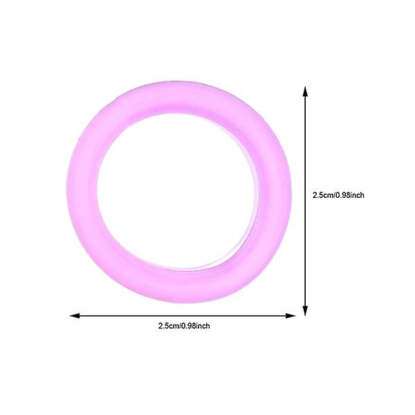 12 stk. Saks Silikon Fingerringe Pleje Saksringe Hårklipning Styling Saks Tilbehør Assorterede Farver 2,5X2,5CM