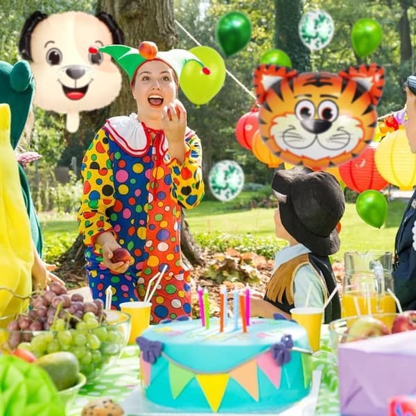 3-årsdag Dyretema Sett, 3 År Barn Bursdagsdekor-XM2-