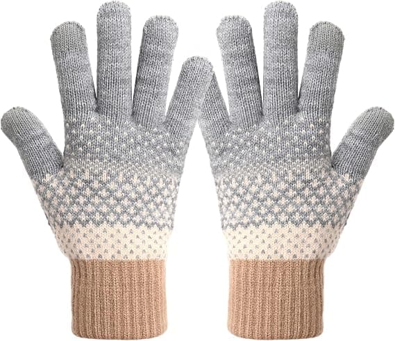Termiske hansker for kvinner Vinter Touch Screen Hansker Elastiske Varme Kni