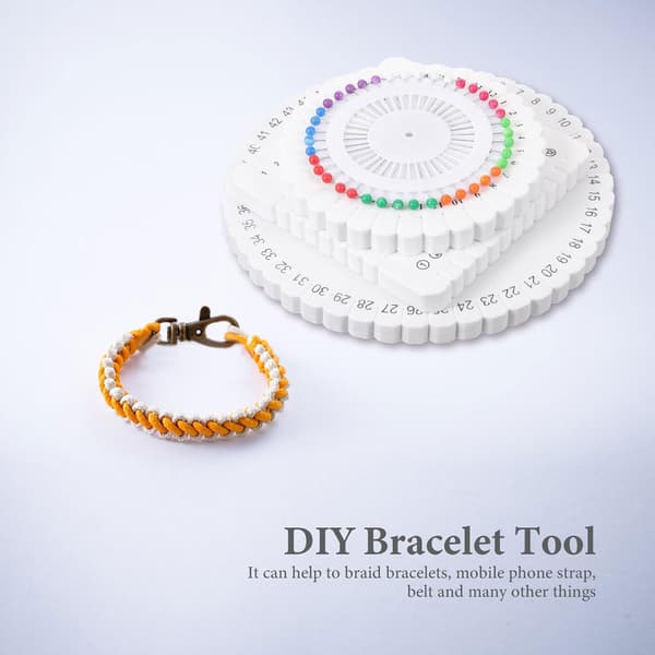 Foam Braiding Disc with Positioning Pins for DIY Bracelet Making and Belt