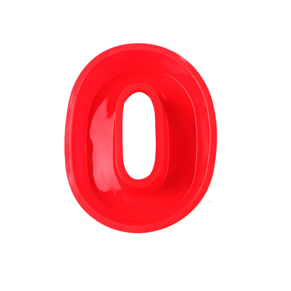 Mold, silikoni, punainen, ainutlaatuinen mold Tietyn muotoiset molds kakkukakkutaikinalle numero 0