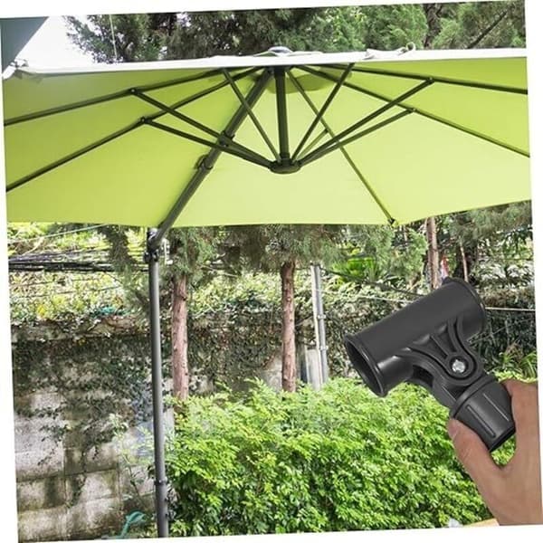 Parasolfod til have og terrasse, reservedele til parasol, hurtig og nem montering, mørk farve