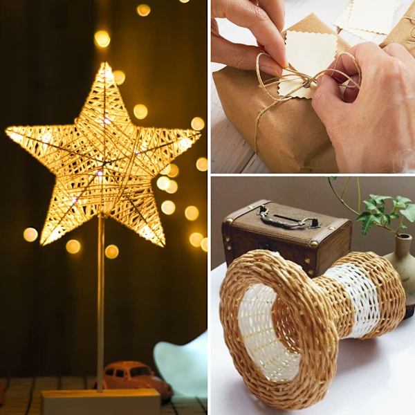 Kofärgad 2mm x 656 fot naturlig macramé bomullsrep färgad macramé rep mjuk bomullssnöre macramé tillbehör hantverkssnöre
