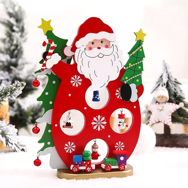 3D Mini Wooden Christmas Tree 24CM DIY Tabletop Christmas Tree