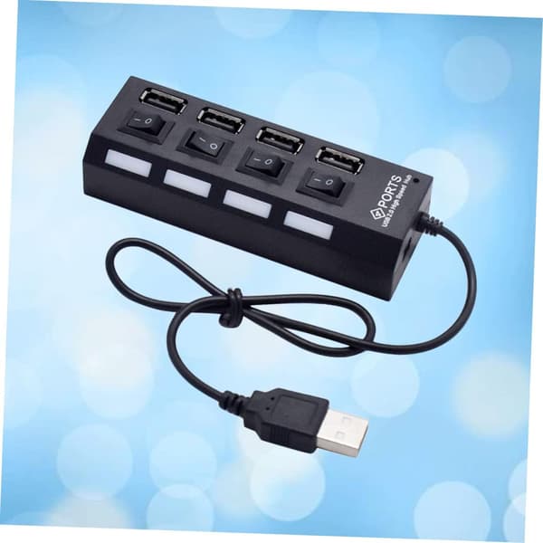 USB-hub 2.0 USB-adapter 4 uttak USB-splitter USB-enhetstilkobling