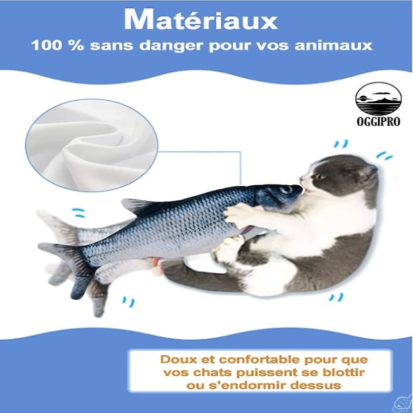 Interaktiv Katt Leksak För Katter, Realistisk Fiskleksak, Kattgräsleksak, Interaktiv Leksak För Kattungar, Interaktiv Leksak I Plysch För Katter, Interaktiv Leksak För Kattungar