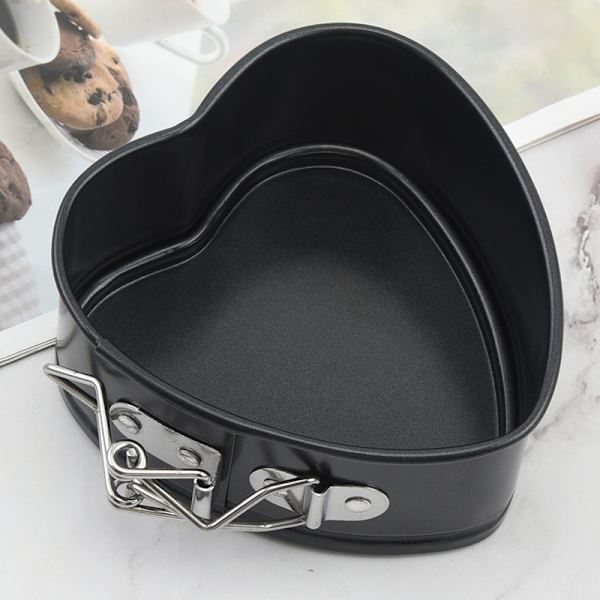 Sæt med 1 stk. 4 tommer hjerteformede cheesecakeforme Hjerteformede bageforme Trykkoger Airfryer Jul Valentinsdag