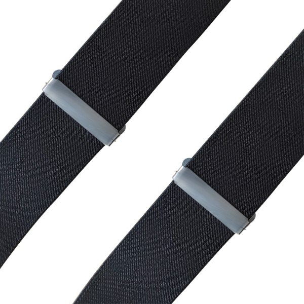 Herr X-Back 2 tum breda, kraftiga clips Justerbara hängslen Klassiska hängslen för män för bröllop Business（svart）