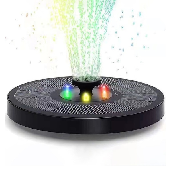 Solcelled Vannfontene, Solcelled Fontene Pumpe med Batteri, Vannfontene Solcelle Fuglebad Fontener, Solcelled Fontene Pumpe