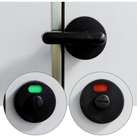 Zone Indicator, Door Lock, Privacy Indicator, Toilet Door Lock, 5-Pack