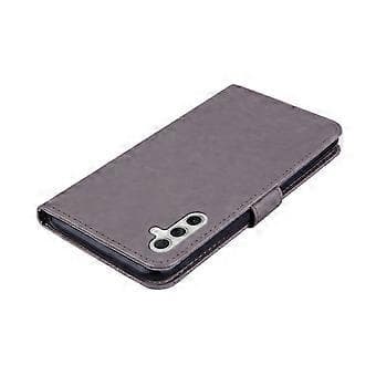 Pung Etui til Samsung Galaxy S24 FE Ugle Blomst Trykt Rhinestone Læder Etui Style E Style E
