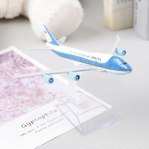 16CM USA Air Force One Flymodell Boeing 747 Støpt Modell