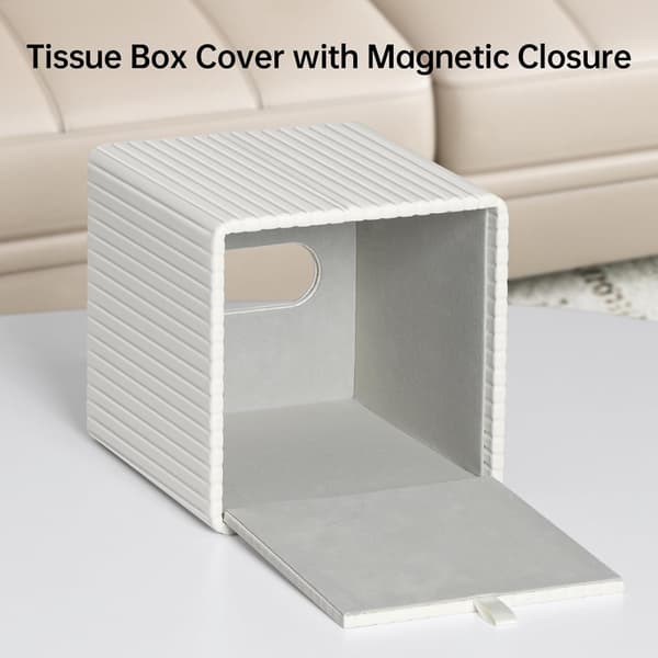 PU-läder tissuebox med magnetisk stängning