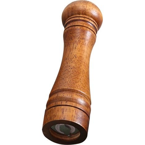 Manual Oak Pepper Mill with Adjustable Grinding Coarseness - Healthy and Eco-Friendly for the Home Kitchen