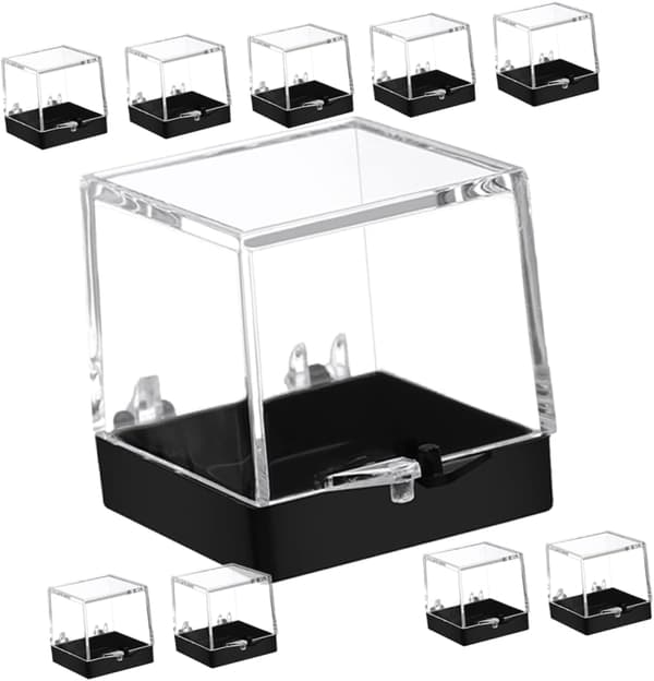 10 st Tårtform Transparent Displayfodral Fyrkantig Display