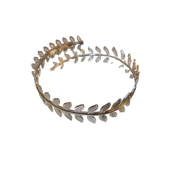 Svirlet Blad Øvre Arm Armbånd Bangle Armlet Cuff Armbånd Justerbar Åben Blad Cuff Enkel Plant Armbånd til Kvinder