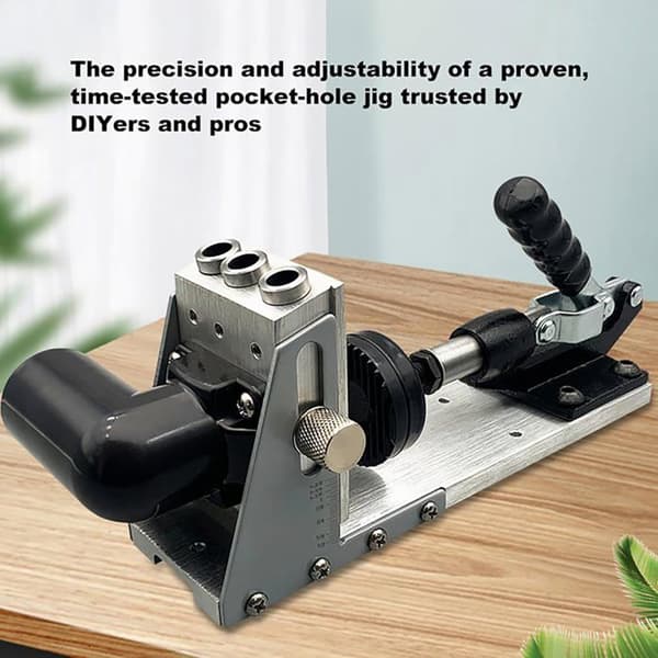 Pocket Hole Clamp Kit, Improved Metal Pocket Hole Clamping System, Professional Multi-function Clamp