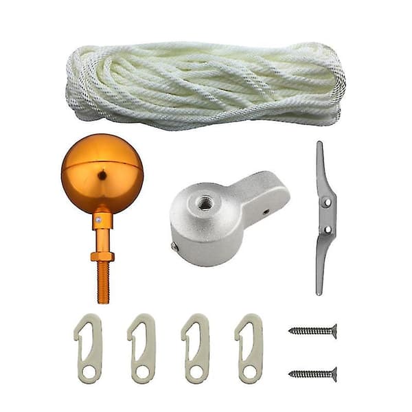 10 stk. Flagstang Kugle Kit