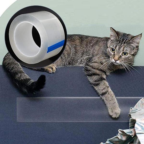 Kattetape - Beskyttelse mod Katteskraber - Katteskraber Afskrækkende Tape 6.35cm * 1000cm