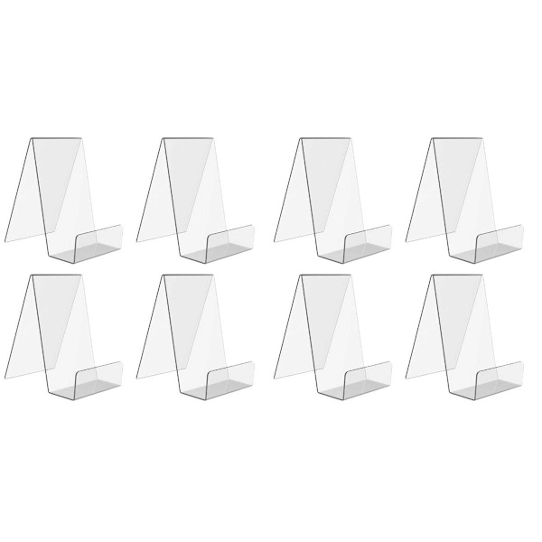 12 kpl Akryyliset Telineet Muotokuva Kirjallisuuden Näyttötelineet Kotiin Toimistoon Kouluun 8 kpl 10,5x9cm
