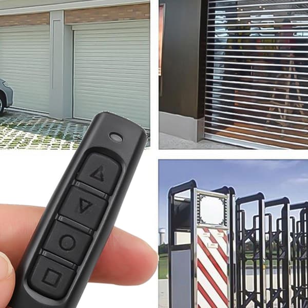 Universal Remote Control for Gate and Door 433.92 MHz Fixed Code Black black