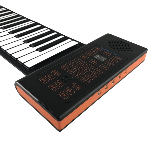 Bärbar tangentbordspiano med väska Handtangentbord Rullbart tangentbordspiano Vikbart tangentbord Elektroniskt tangentbord Musiktangentbord Barnpiano